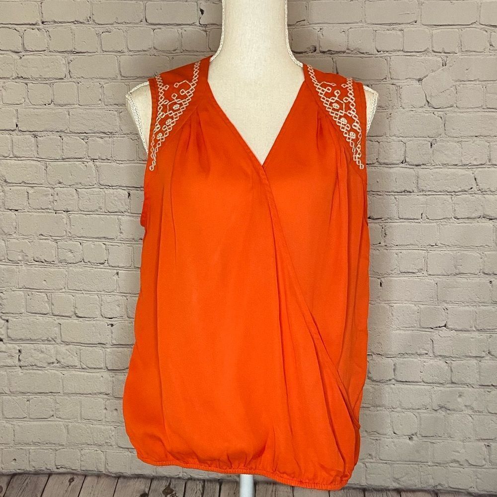 {Charming Charlie} Orange sleeveless top